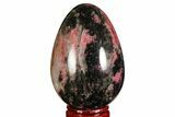 Polished Rhodonite Egg - Madagascar #172485-1